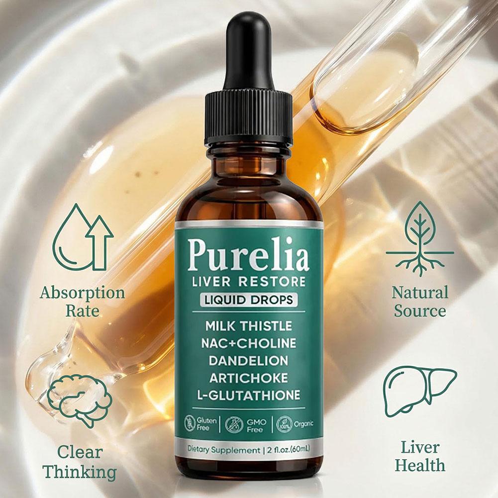 Herbal Wellness Liquid - Kruidensupplementdruppels 60ml Mariadistel Glutathion NAC Choline