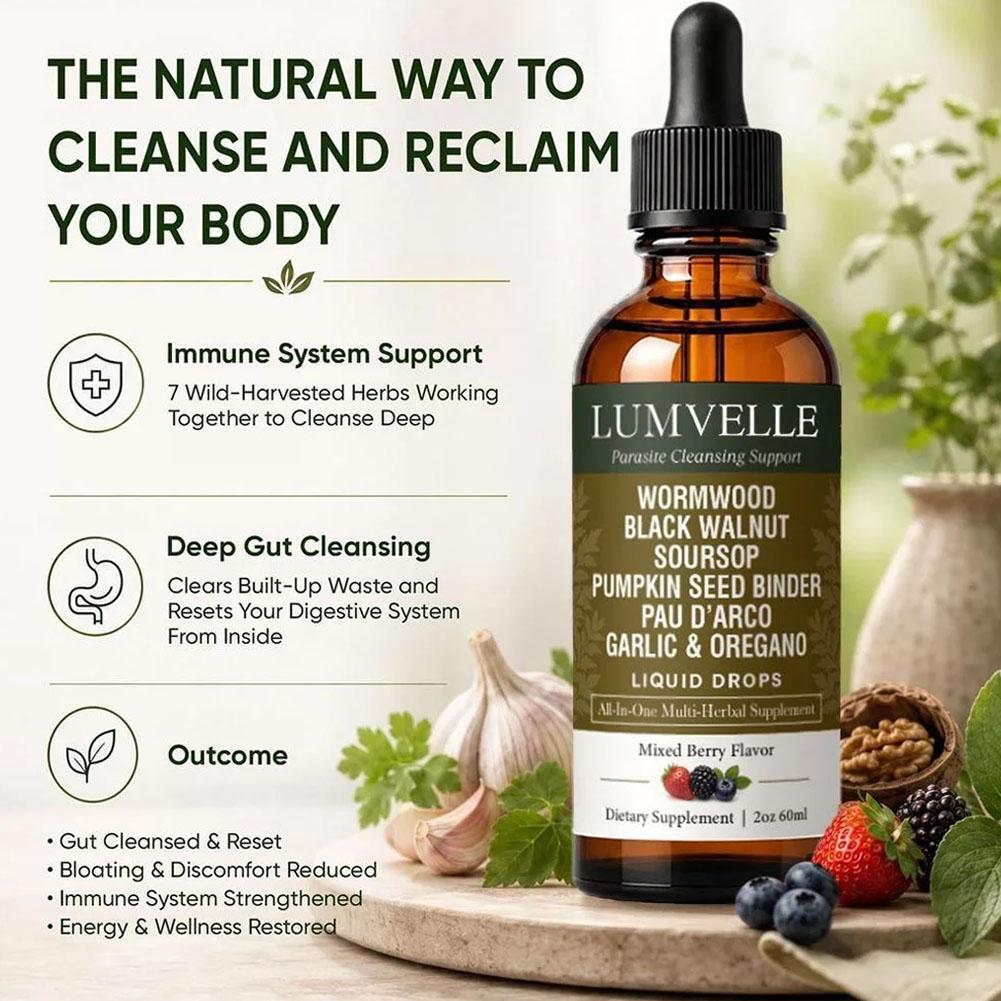 Herbal Wellness Liquid - 60ml Alsemkruidendruppels met 7 plantaardige ingrediënten,