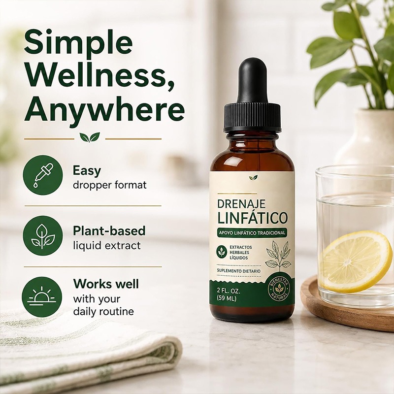 Herbal Wellness Liquid - 59ml Natuurlijke Lymfedrainage Kruiden Wellnessdruppels Vloeistof
