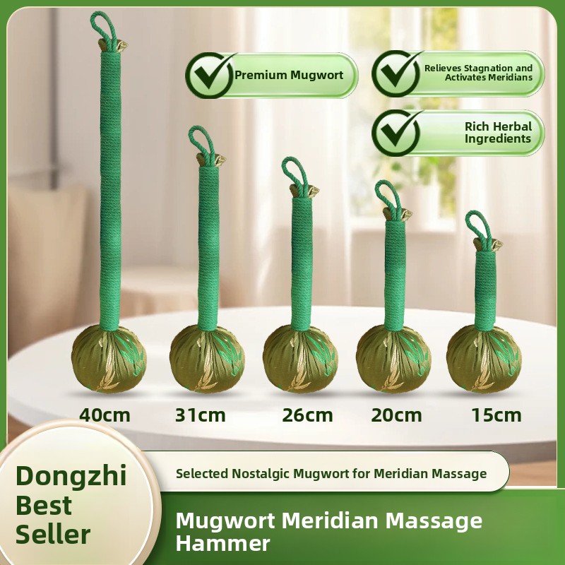 Herbal Wellness Massage - Zijden handhamer met kruiden voor gezondheid