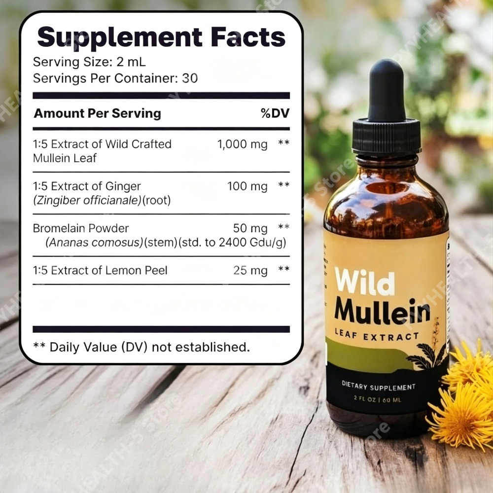 Wild Mullein Bladdruppels met  - Herbal Wellness For You recensie en prijs