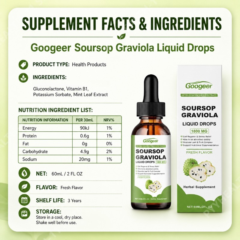 Zuurzak Graviola Blad- en Frui - Herbal Wellness Liquid recensie en prijs