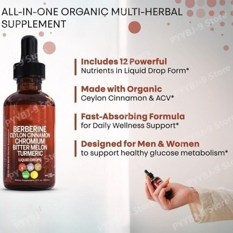 Berberine Chroom Kurkuma Ginse - Herbal Wellness Liquid recensie en prijs
